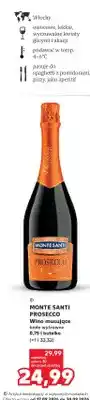 Kaufland Wino musujące białe wytrawne Monte Santi Prosecco oferta