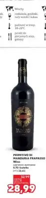 Kaufland Wino czerwone wytrawne Primitivo di Manduria Frapasso Piccini oferta