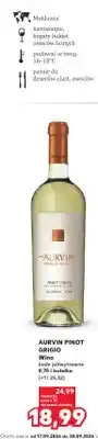 Kaufland Wino białe Aurvin Pinot Grigio półwytrawne oferta