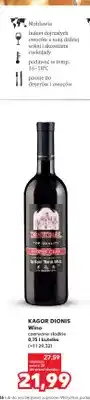 Kaufland Wino czerwone słodkie Kagor Dionis oferta