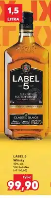 Kaufland Whisky Label 5 40% alk oferta