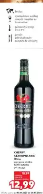 Kaufland Wino czerwone słodkie Cherry Staropolskie oferta