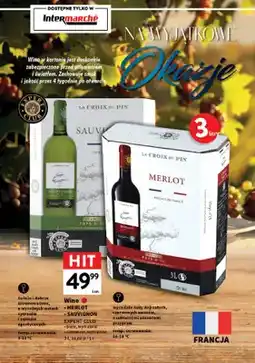 Intermarche Wino białe Sauvignon wytrawne Expert Club oferta