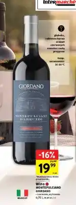 Intermarche Wino czerwone Montepulciano Giordano wytrawne oferta