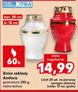 Kaufland Znicz Amfora oferta