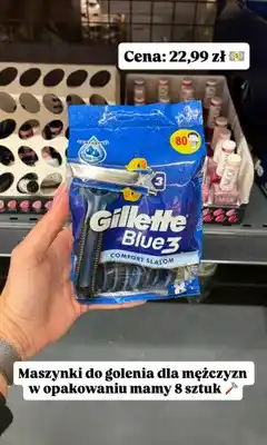 Biedronka Maszynki do golenia Gillette Blue 3 Comfort Slalom oferta