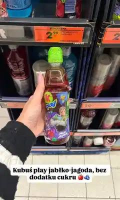 Biedronka Napój Kubuś Play jabłko-jagoda oferta
