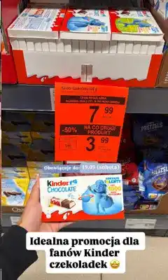 ALDI Czekolada Kinder Chocolate oferta