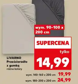 Kaufland Prześcieradło z gumką Livarno oferta