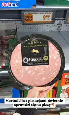 Biedronka Mortadella Bologna z pistacjami Biedronka oferta