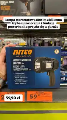 Biedronka Ręczna lampa warsztatowa Niteo 800lm oferta