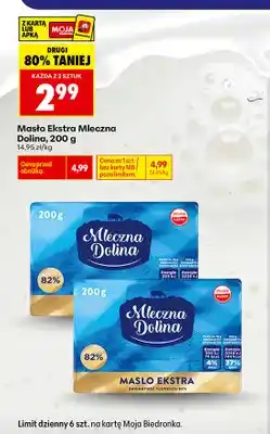 Biedronka Masło ekstra Mleczna Dolina oferta