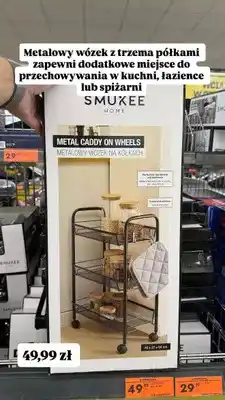 Biedronka Metalowy wózek na kółkach Smukee Home oferta