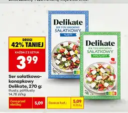 Biedronka Ser sałatkowo-kanapkowy Delikate półtłusty oferta