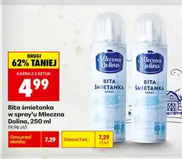 Biedronka Bita śmietanka w sprayu Mleczna Dolina oferta