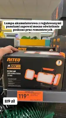 Biedronka Lampa akumulatorowa Niteo 20V Max oferta