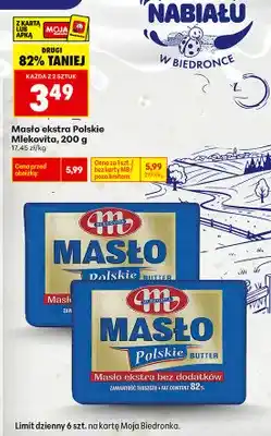 Biedronka Masło ekstra Polskie Mlekovita oferta
