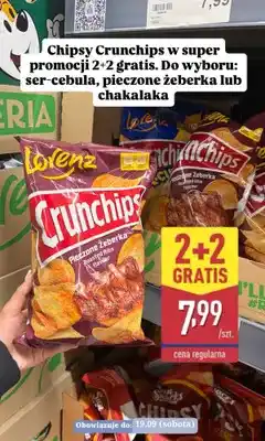 ALDI Chipsy Crunchips Pieczone Żeberka oferta