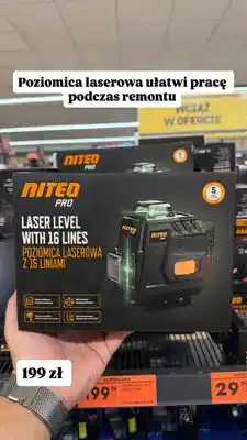 Biedronka Poziomica laserowa z 16 liniami Niteo Pro oferta