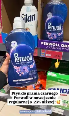 ALDI Płyn do prania Perwoll Renew Black Dark Bloom oferta