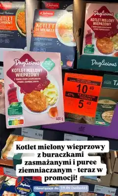 ALDI Kotlet mielony wieprzowy z buraczkami zasmażanymi i puree ziemniaczanym Daylicious oferta