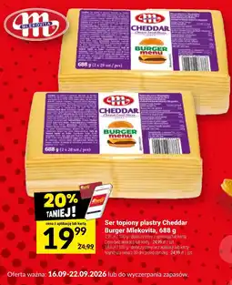 Twój Market Ser topiony plastry Cheddar Burger Mlekovita oferta