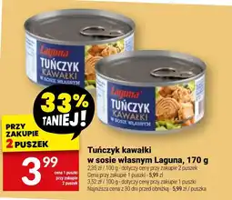 Twój Market Tuńczyk kawałki w sosie własnym Laguna oferta