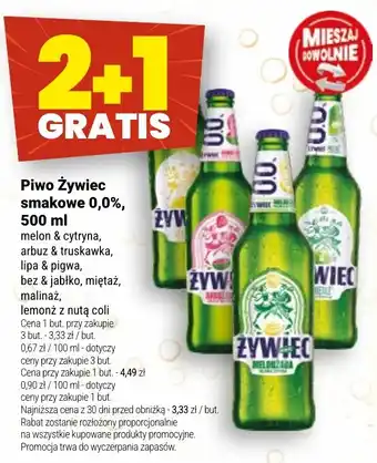 Twój Market Piwo Żywiec smakowe 0,0% oferta