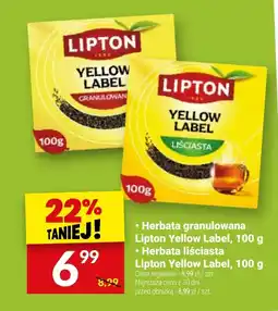 Twój Market Herbata granulowana Lipton Yellow Label oferta