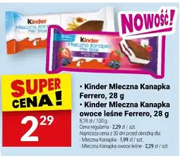 Twój Market Kinder Mleczna Kanapka owoce leśne oferta