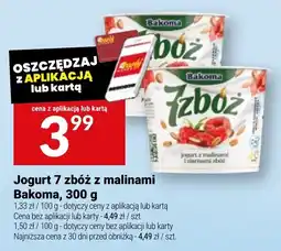 Twój Market Jogurt 7 zbóż z malinami Bakoma oferta