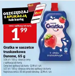 Twój Market Gratka w saszetce truskawkowa Danone oferta