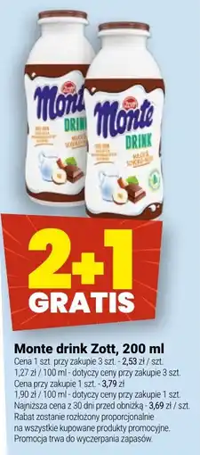 Twój Market Monte drink Zott oferta