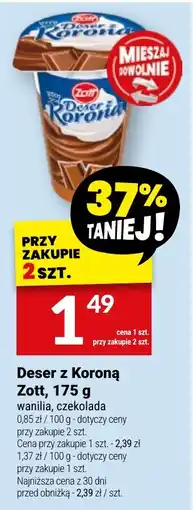 Twój Market Deser z Koroną Zott oferta