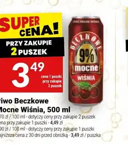 Twój Market Piwo Beczkowe Mocne Wiśnia oferta