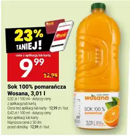 Twój Market Sok 100% pomarańcza Wosana oferta