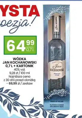 Twój Market Wódka Jan Kochanowski + kartonik oferta