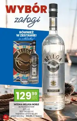 Twój Market Wódka Beluga Noble zestaw ze szklanką oferta