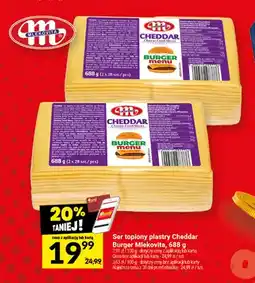 Twój Market Ser topiony plastry Cheddar Burger Mlekovita oferta