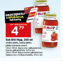 Twój Market Sok BIO Hipp słodkie jabłka oferta