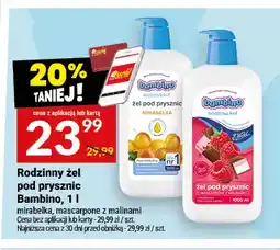 Twój Market Rodzinny żel pod prysznic Bambino mirabelka oferta