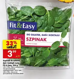 Twój Market Szpinak do sałatek dań i koktajli myty Fit & Easy oferta