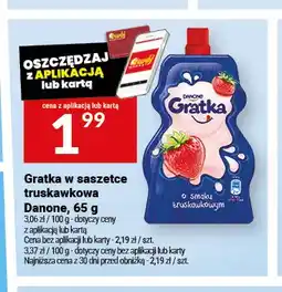 Twój Market Gratka w saszetce truskawkowa Danone oferta