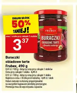 Twój Market Buraczki obiadowe tarte Frubex oferta