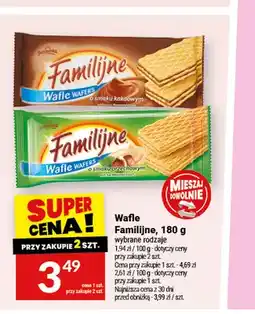 Twój Market Wafle Familijne o smaku kakaowym oferta