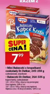 Twój Market Mini babeczki z kropelkami czekolady czekoladowe Dr.Oetker oferta