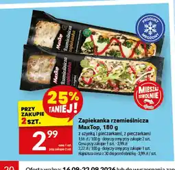 Twój Market Zapiekanka rzemieślnicza z szynką i pieczarkami MaxTop oferta