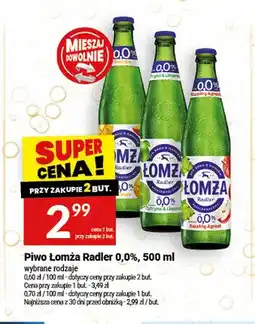 Twój Market Piwo bezalkoholowe Łomża Radler Mango oferta
