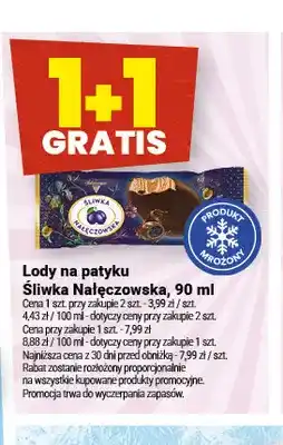 Twój Market Lody na patyku Śliwka Nałęczowska oferta