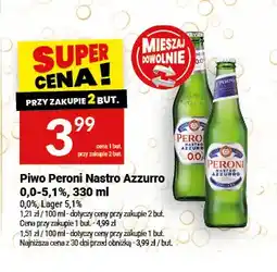 Twój Market Piwo Peroni Nastro Azzurro Lager 5,1% oferta